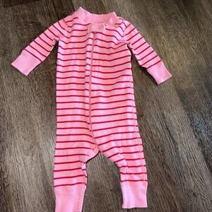 HANNA ANDERSON Infant pajamas sleeper size0-6 mo Striped